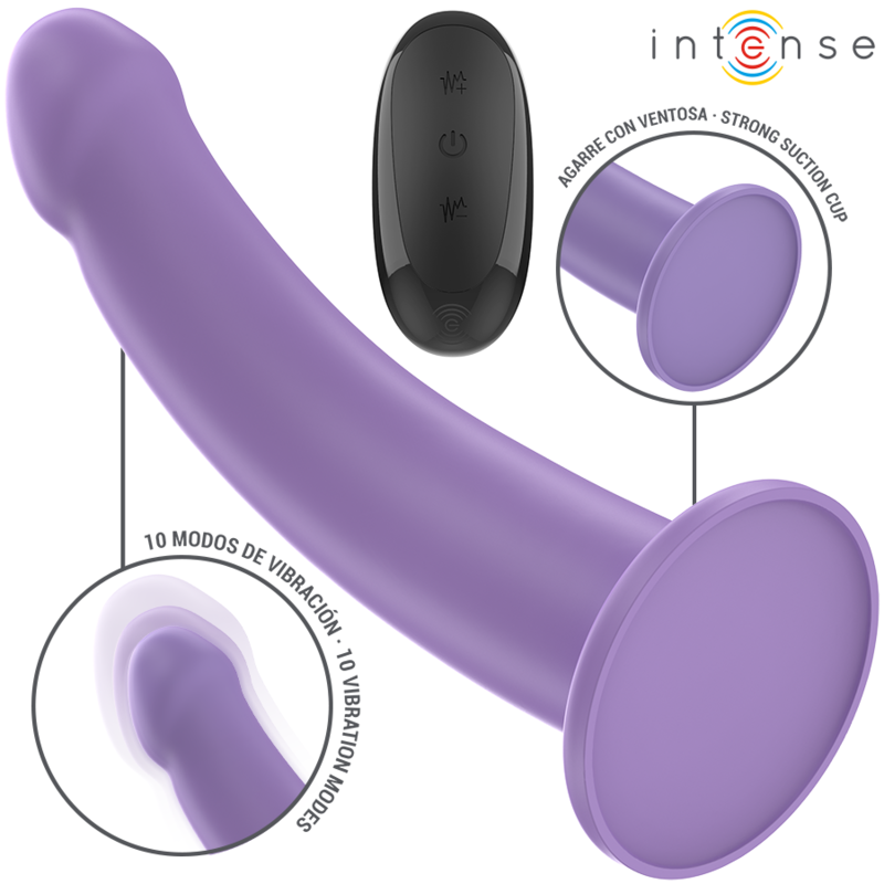 Vibratore con Telecomando Intense Eddie — 17,5 cm, Viola