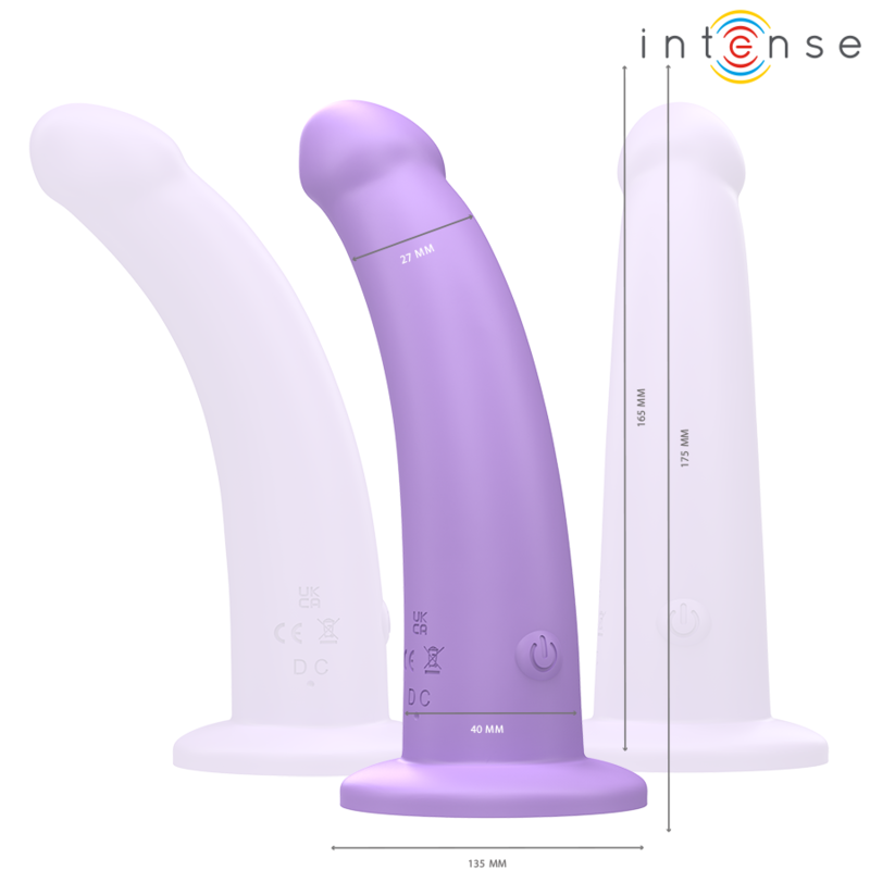Vibratore con Telecomando Intense Eddie — 17,5 cm, Viola