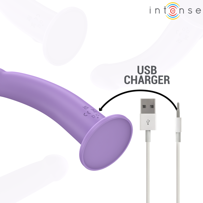 Vibratore con Telecomando Intense Eddie — 17,5 cm, Viola