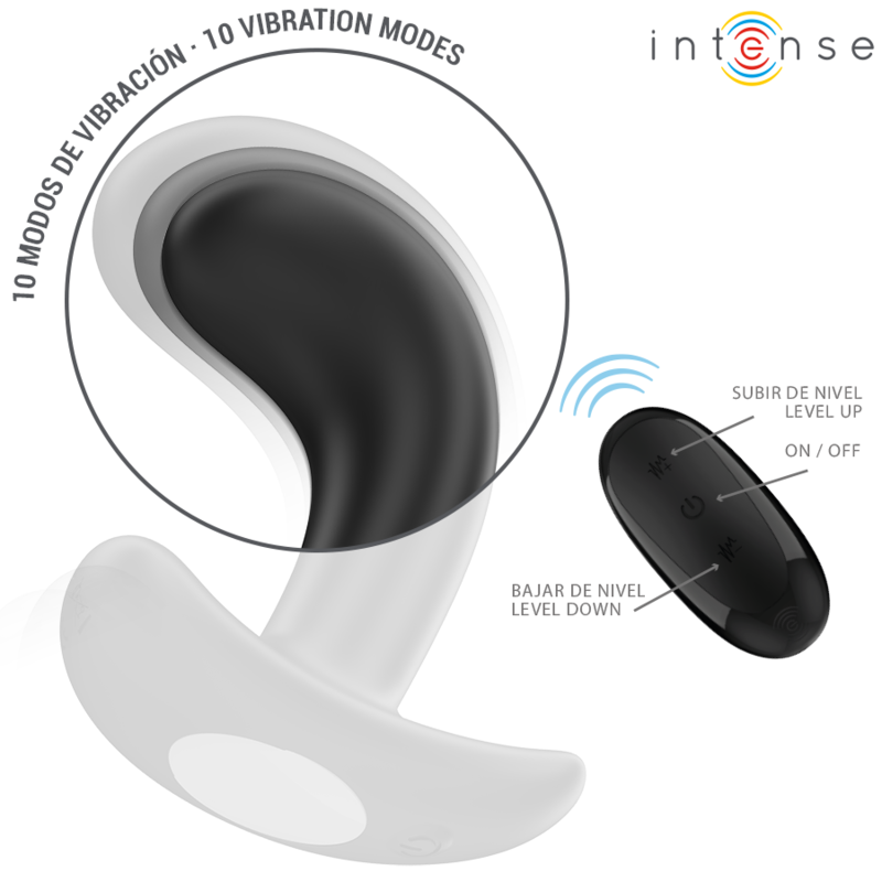 Plug Anale Vibrante Intense Chandler — 10 Modalità, Telecomando