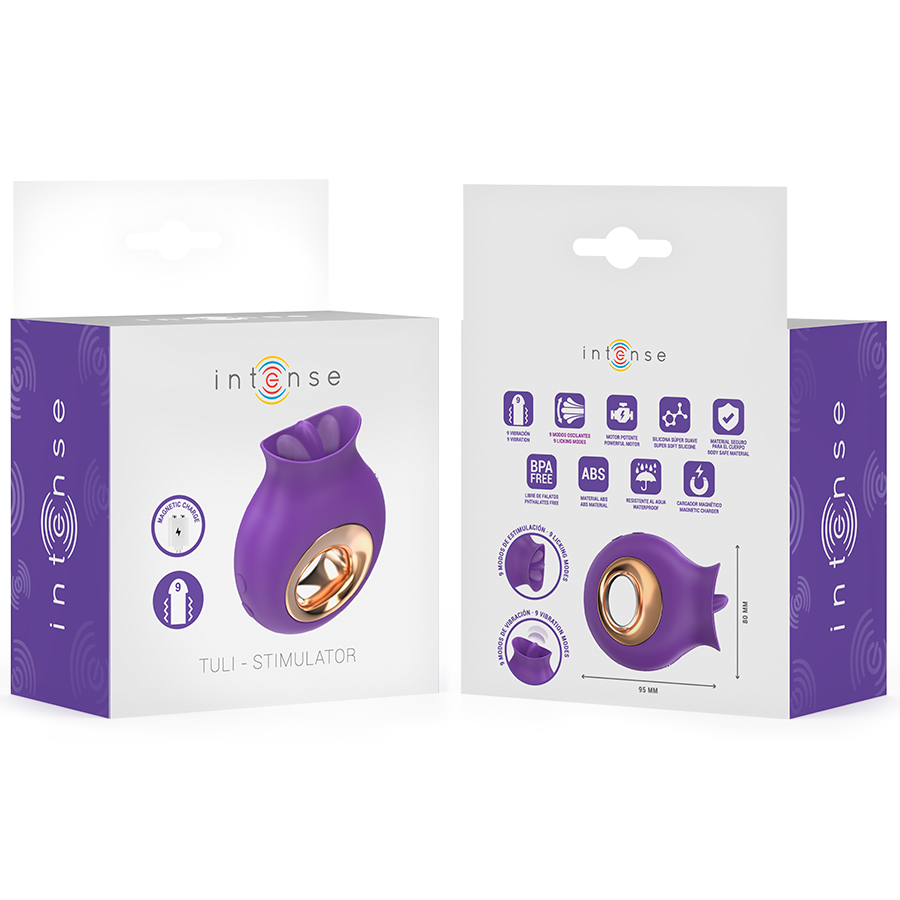 Stimolatore Clitoride Intense Tuli — 9 Vibrazioni, 9 Oscillazioni