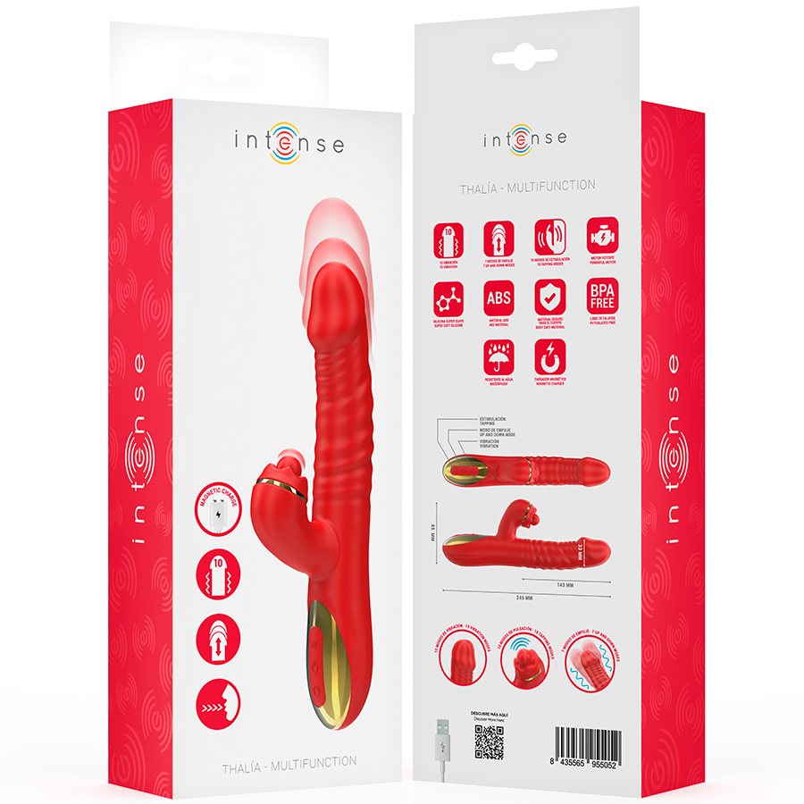 Vibratore Rabbit con Spinta Intense Thalia — Multifunzione