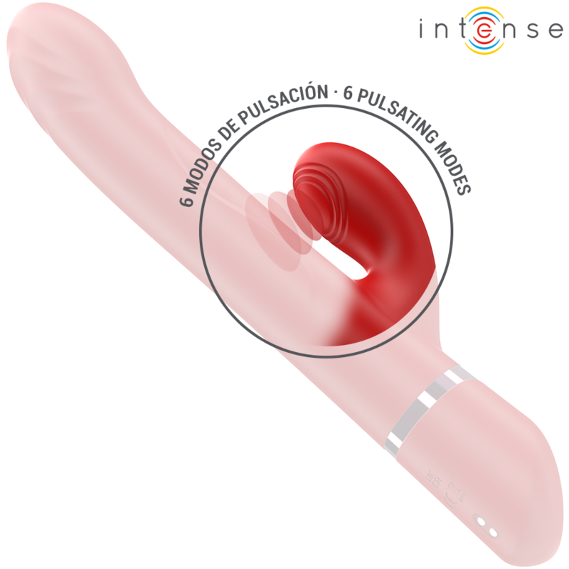Vibratore Rabbit Rotante Intense Lele — Multifunzione, Rosso
