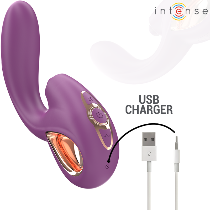 Vibratore Punto G Tapping e Thrust Intense Lali — Viola