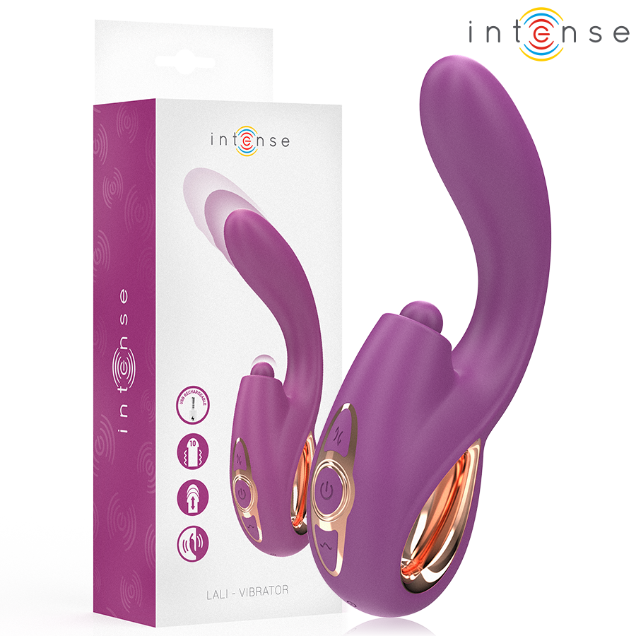 Vibratore Punto G Tapping e Thrust Intense Lali — Viola