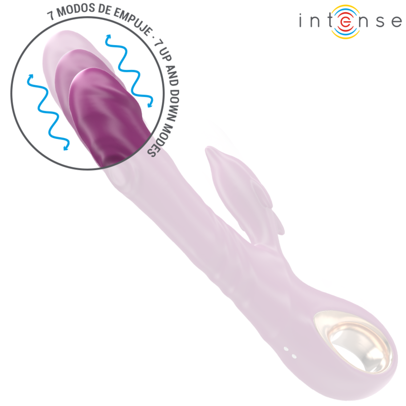 Vibratore Rabbit con Lingua Intense Halle — Stimolatore Viola