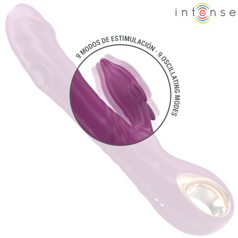 Vibratore Rabbit con Lingua Intense Halle — Stimolatore Viola