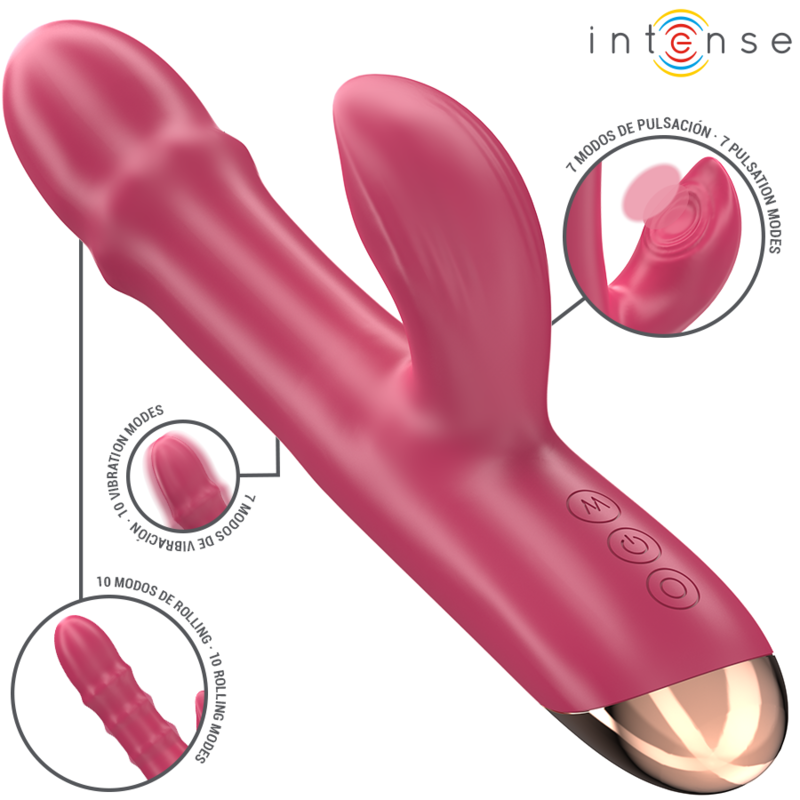 Vibratore Rabbit 3 in 1 Intense Chloe — Multifunzione