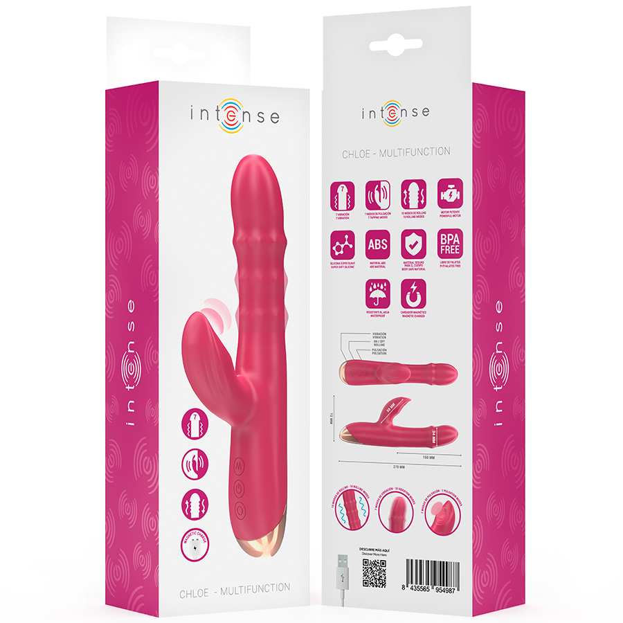 Vibratore Rabbit 3 in 1 Intense Chloe — Multifunzione