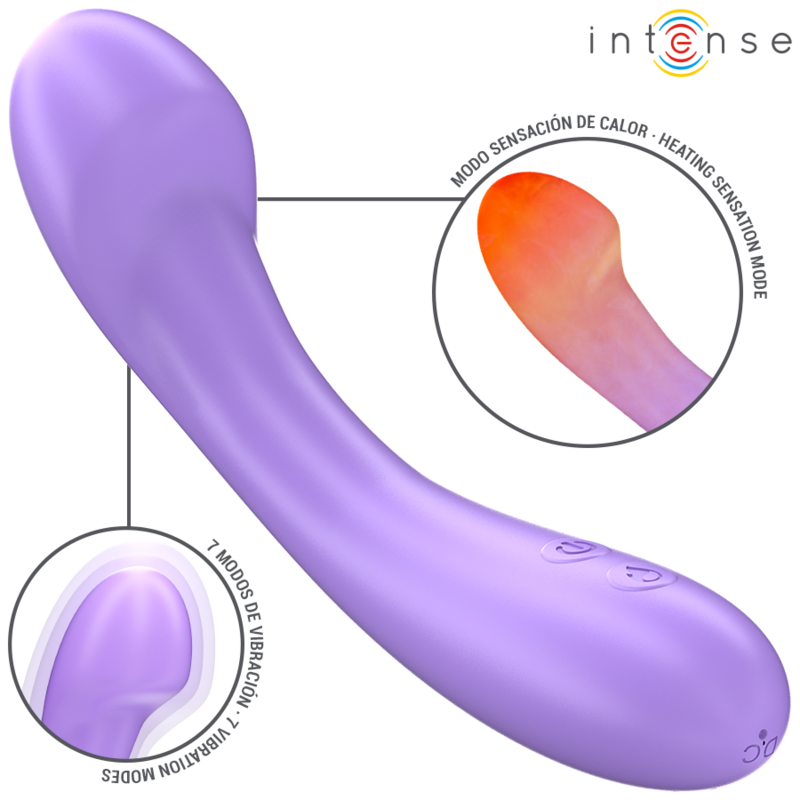 Vibratore Riscaldabile Intense Becky — 7 Vibrazioni, 19 cm
