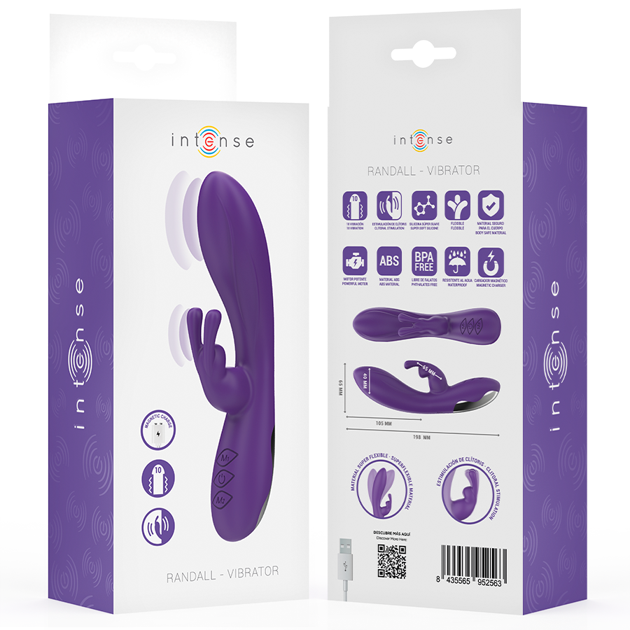 Vibratore Rabbit Intense Randall — 10 Modalità, Viola