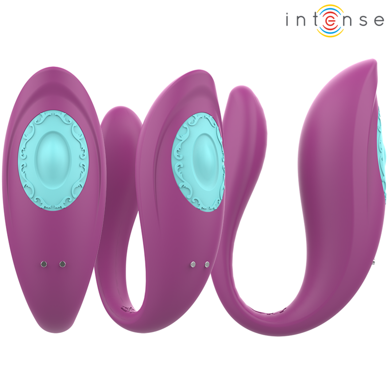 Vibratore Rabbit a U con Telecomando Intense Annie — Viola
