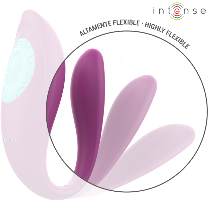 Vibratore Rabbit a U con Telecomando Intense Annie — Viola