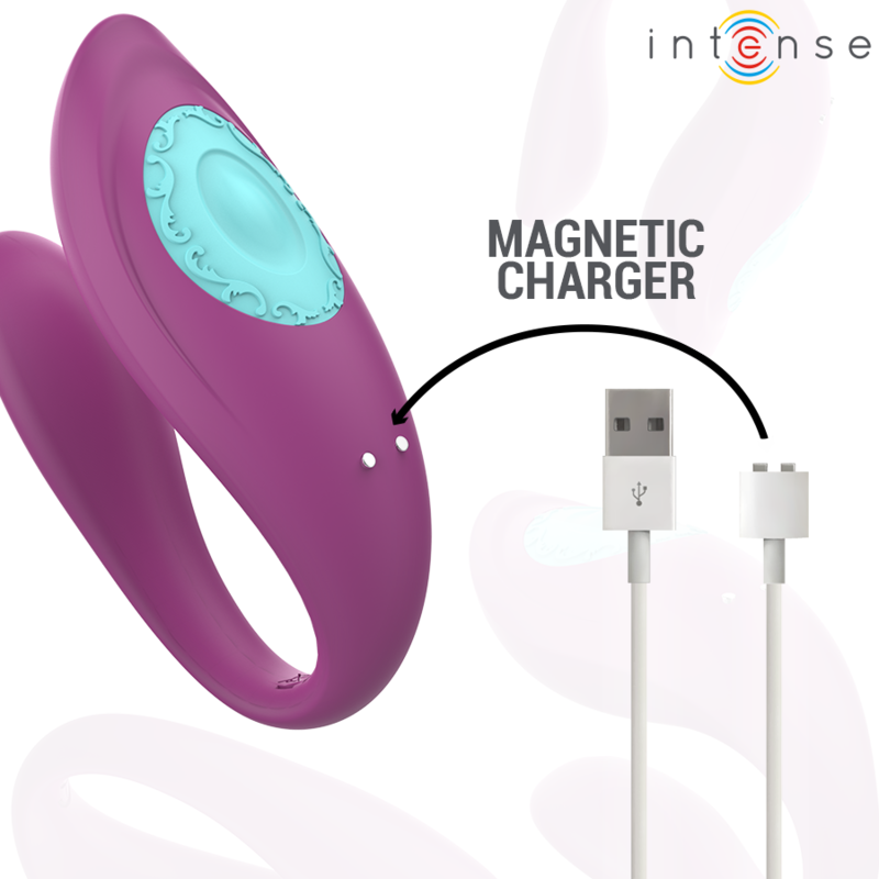 Vibratore Rabbit a U con Telecomando Intense Annie — Viola