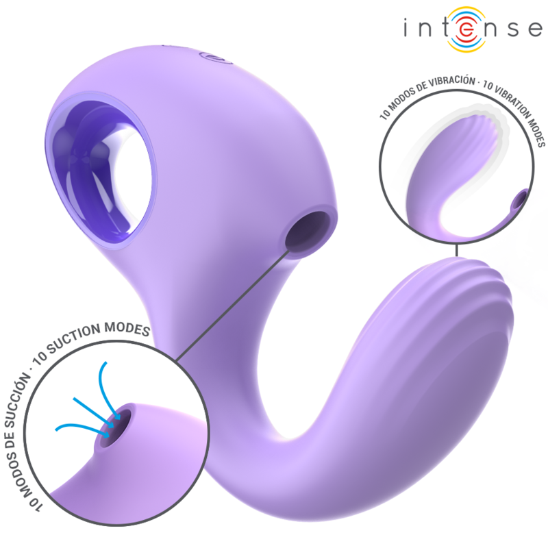 Succhia Clitoride Vibrante Intense Baxter — 10 Modalità, Viola
