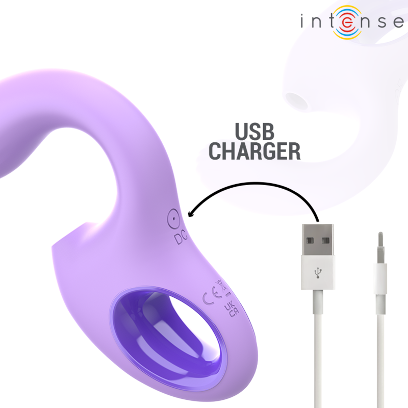 Succhia Clitoride Vibrante Intense Baxter — 10 Modalità, Viola