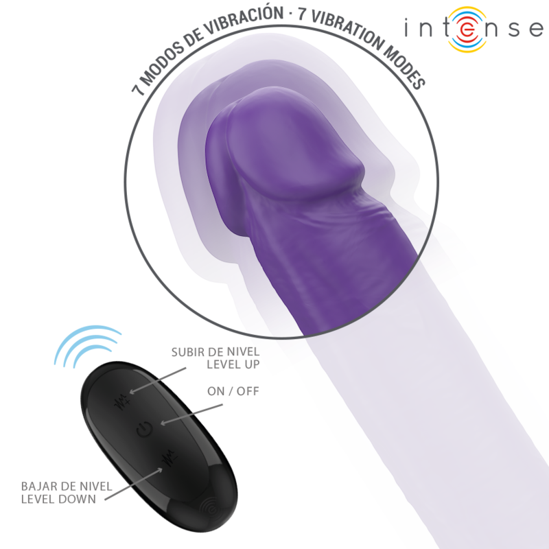 Dildo Doppio Vibrante Intense Gunter — 40 cm, Telecomando