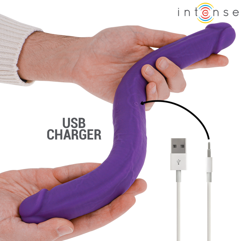 Dildo Doppio Vibrante Intense Gunter — 40 cm, Telecomando