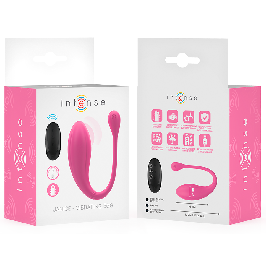 Vibratore Rabbit Doppia Stimolazione Intense Janice — Rosa