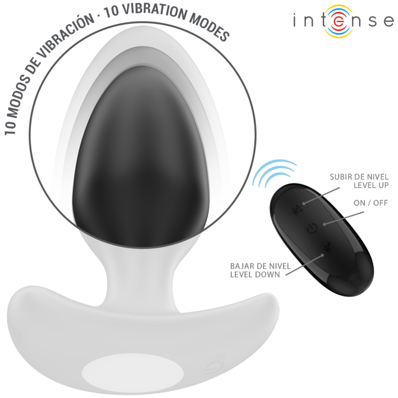 Plug Anale Vibrante con Telecomando Intense Joey — 10 Vibrazioni