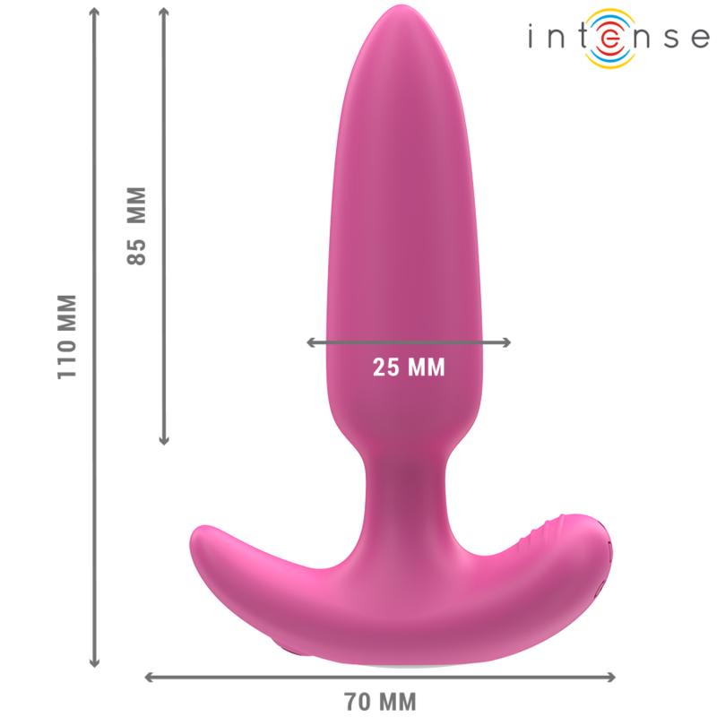 Plug Anale Vibrante con Telecomando Intense Ross — 10 Modalità