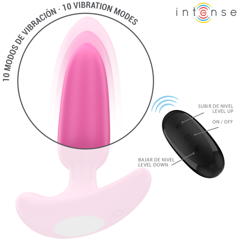 Plug Anale Vibrante con Telecomando Intense Ross — 10 Modalità