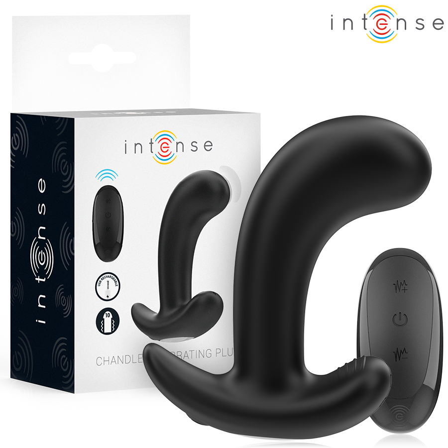 Plug Anale Vibrante Intense Chandler — 10 Modalità, Telecomando