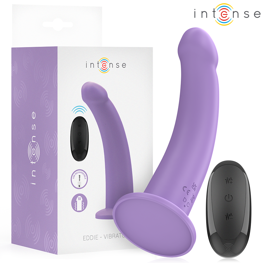 Vibratore con Telecomando Intense Eddie — 17,5 cm, Viola