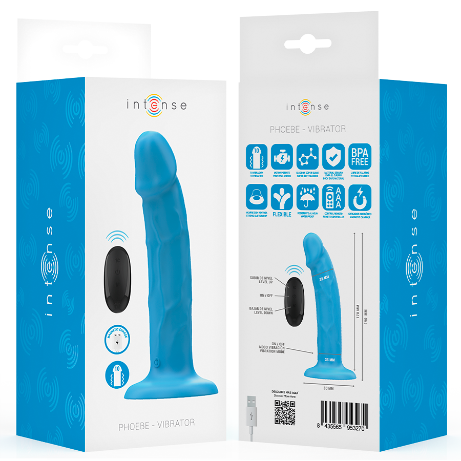 Vibratore Realistico con Telecomando Intense Phoebe — 10 Vibrazioni