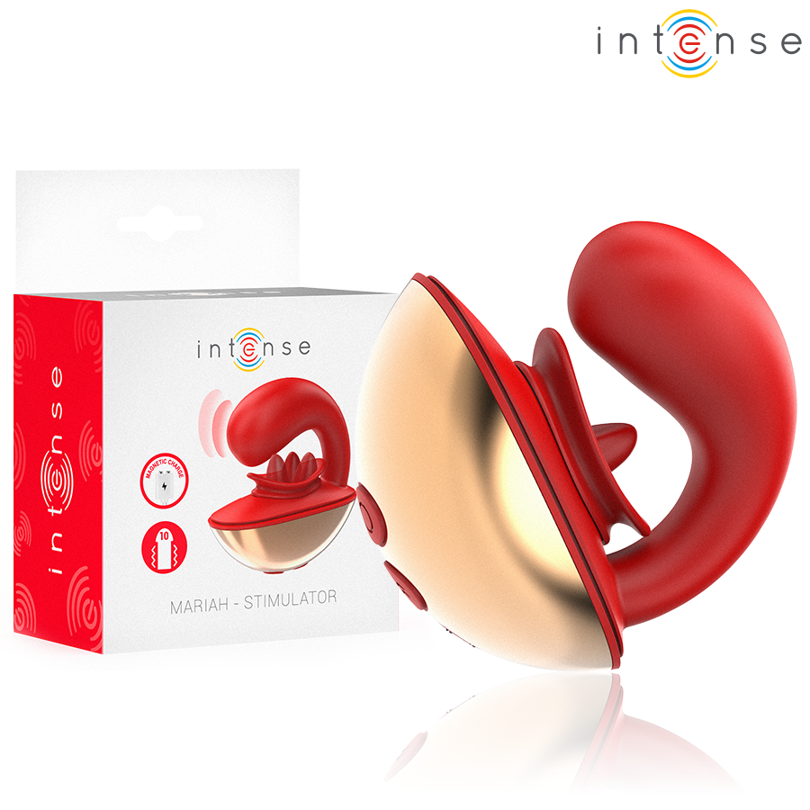 Vibratore Rabbit Intense Mariah — 10 Vibrazioni, Rosso