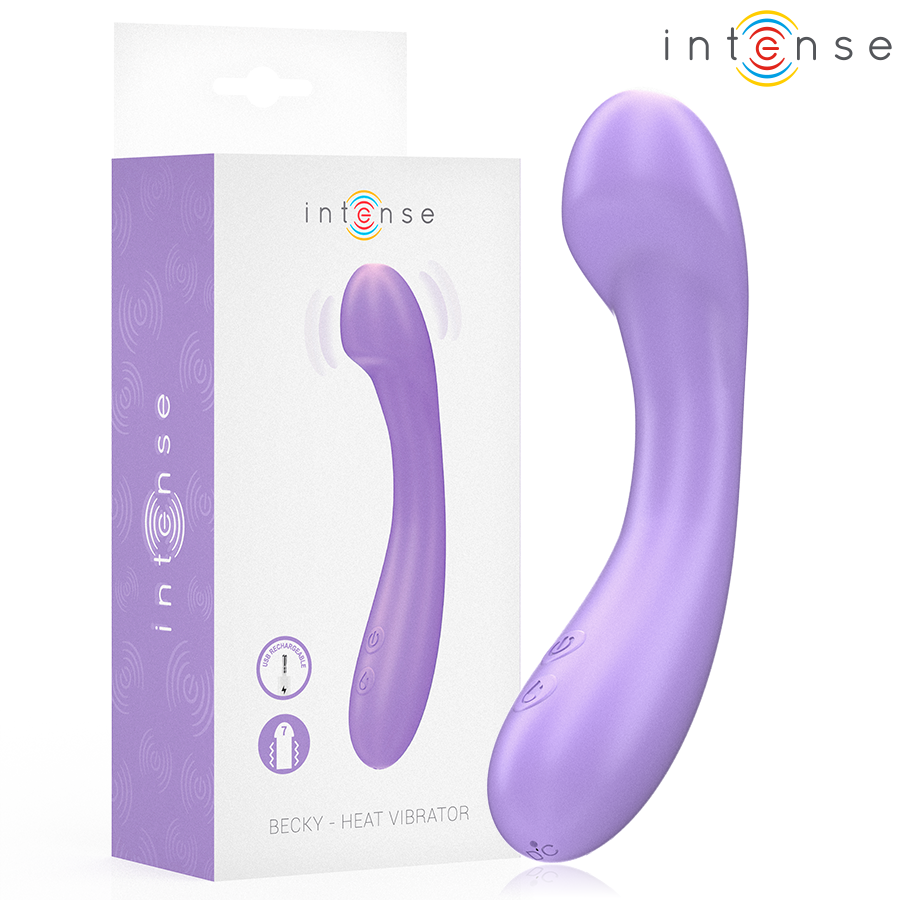 Vibratore Riscaldabile Intense Becky — 7 Vibrazioni, 19 cm