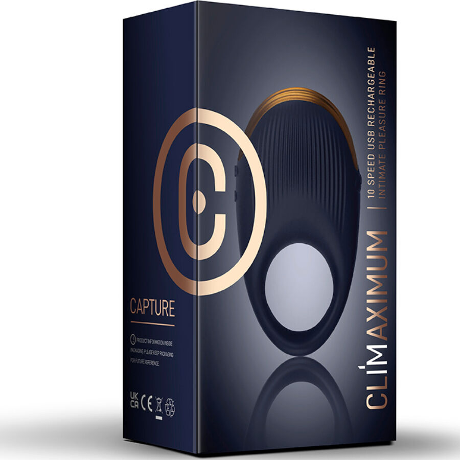 Anello Fallico Vibrante Climaximum Capture — Silicone Medicale