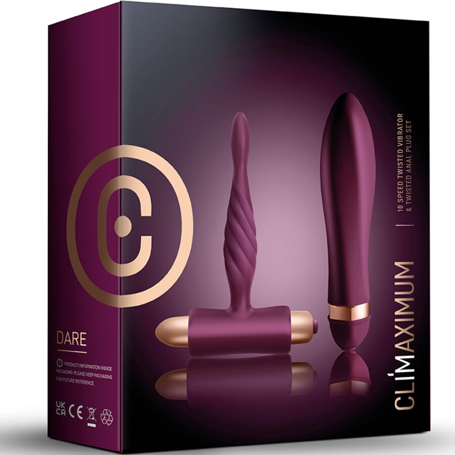 Kit Vibratore e Plug Anale Principianti Climaximum Dare