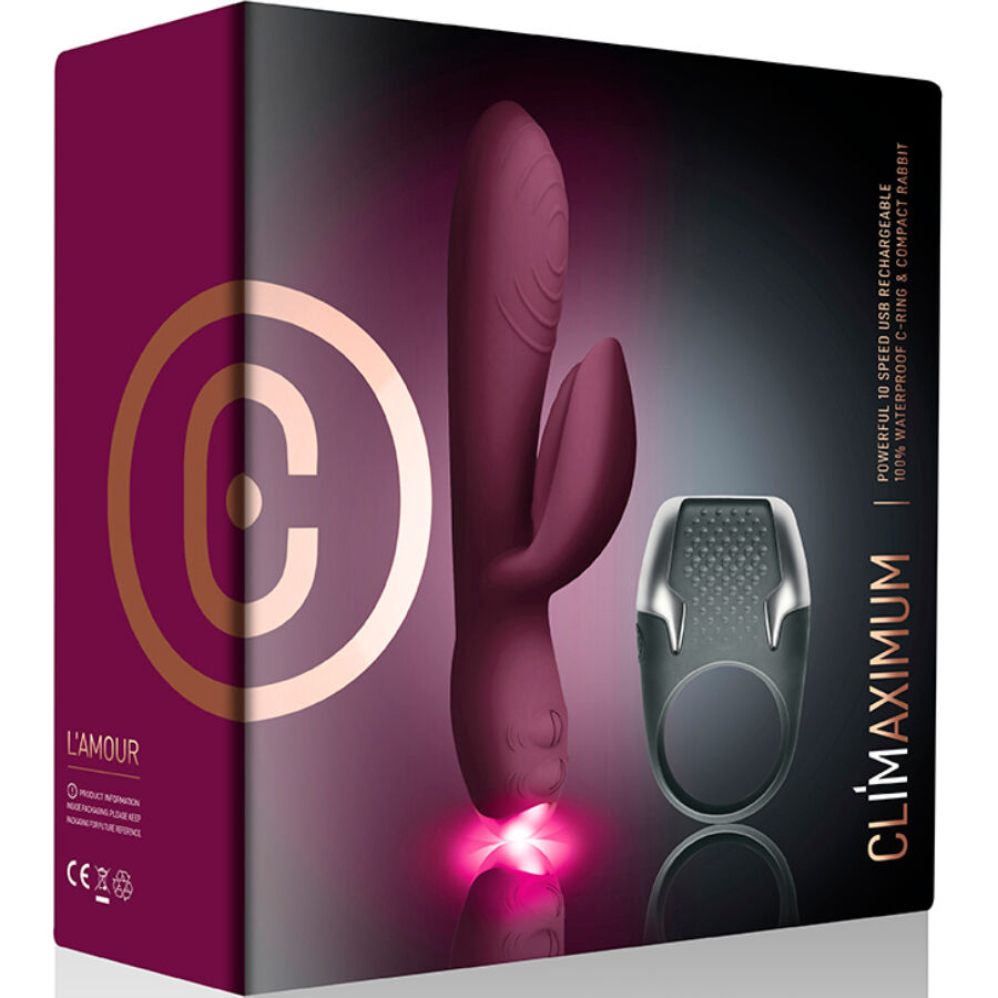 Kit Vibratore Rabbit + Anello Vibrante Climaximum Lamour
