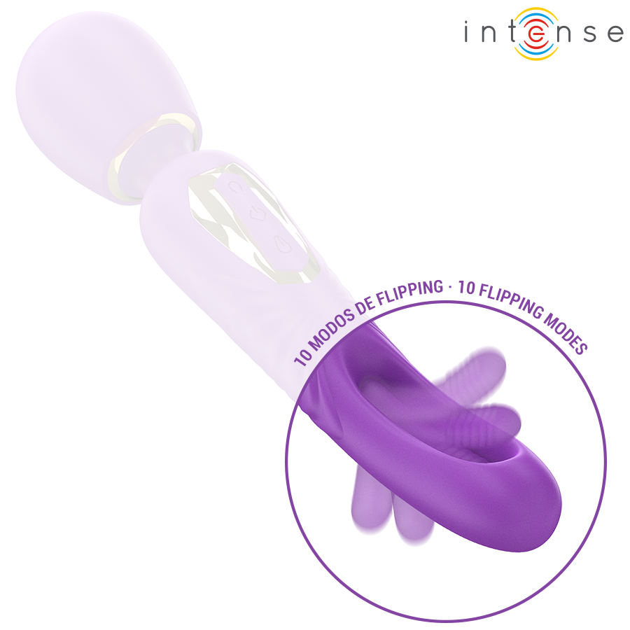 Vibratore Wand con Lingua Intense Christy — Stimolatore Clitoride