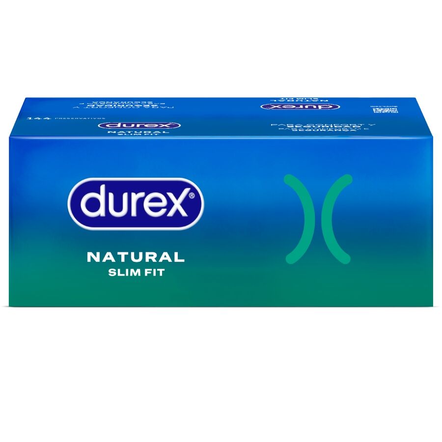 Preservativi Slim Fit Durex Natural — 52 mm, 144 Unità