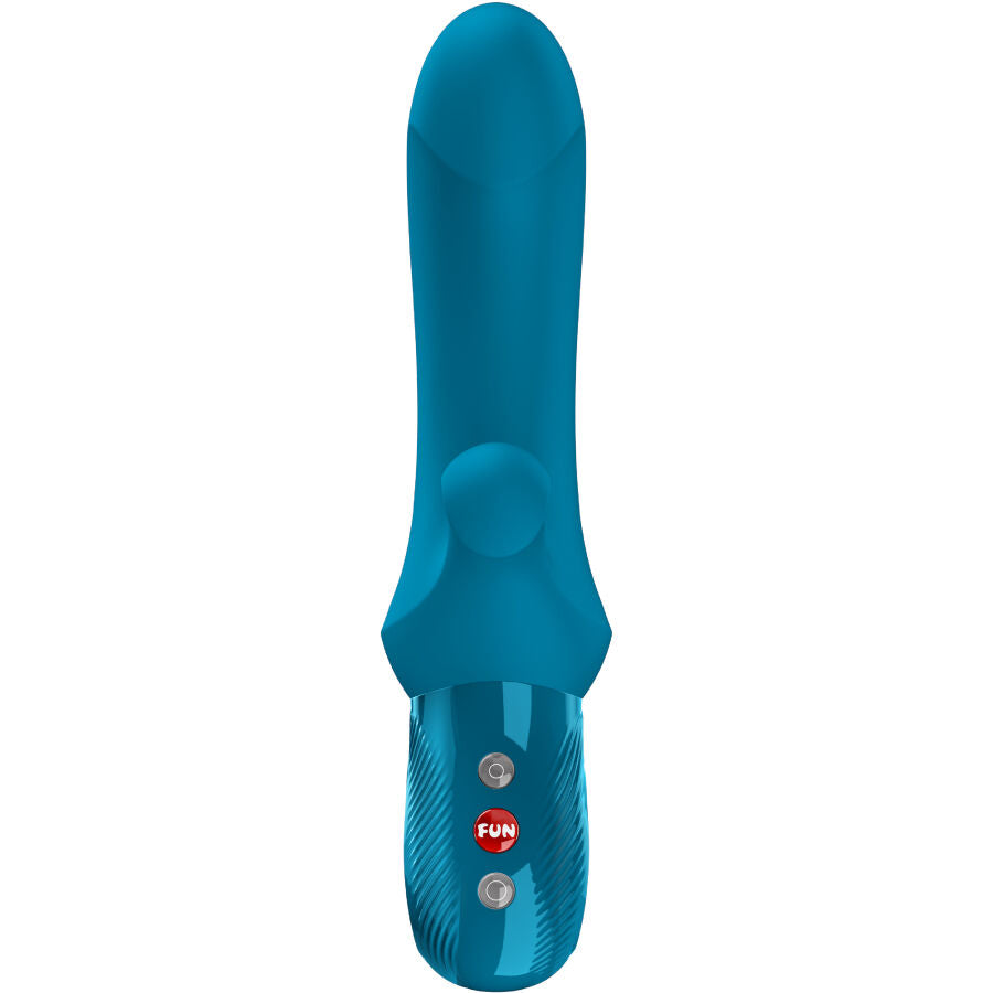 Vibratore Rabbit con Spinta Fun Factory Bi Stronic Curve — Acquamarina