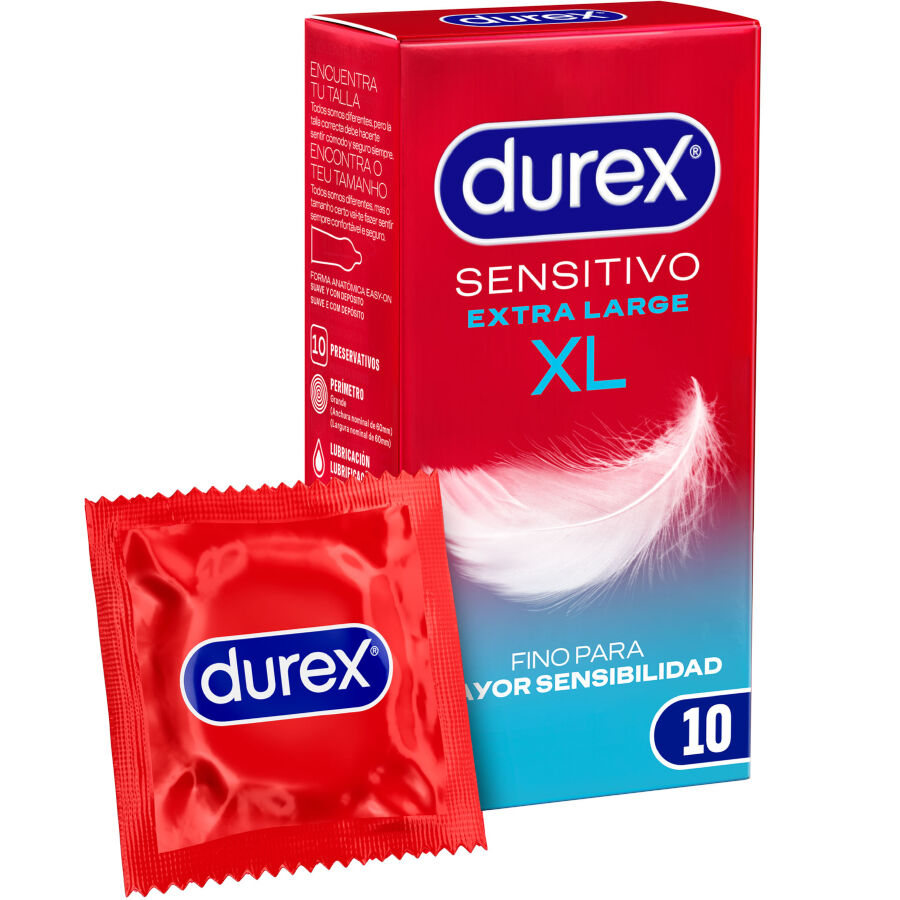 Preservativi Sottili XL Durex Sensitive — 10 Unità