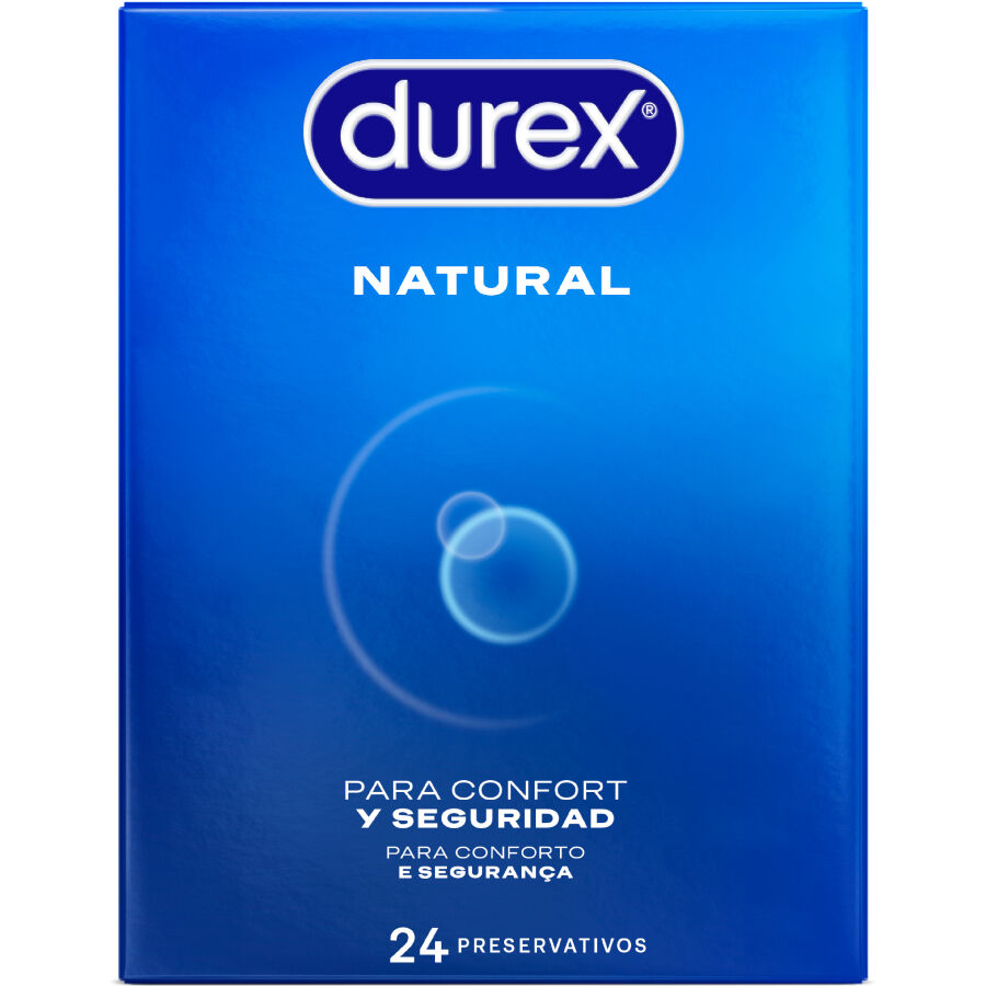 Preservativi in Lattice Naturale Durex Natural — 24 Unità