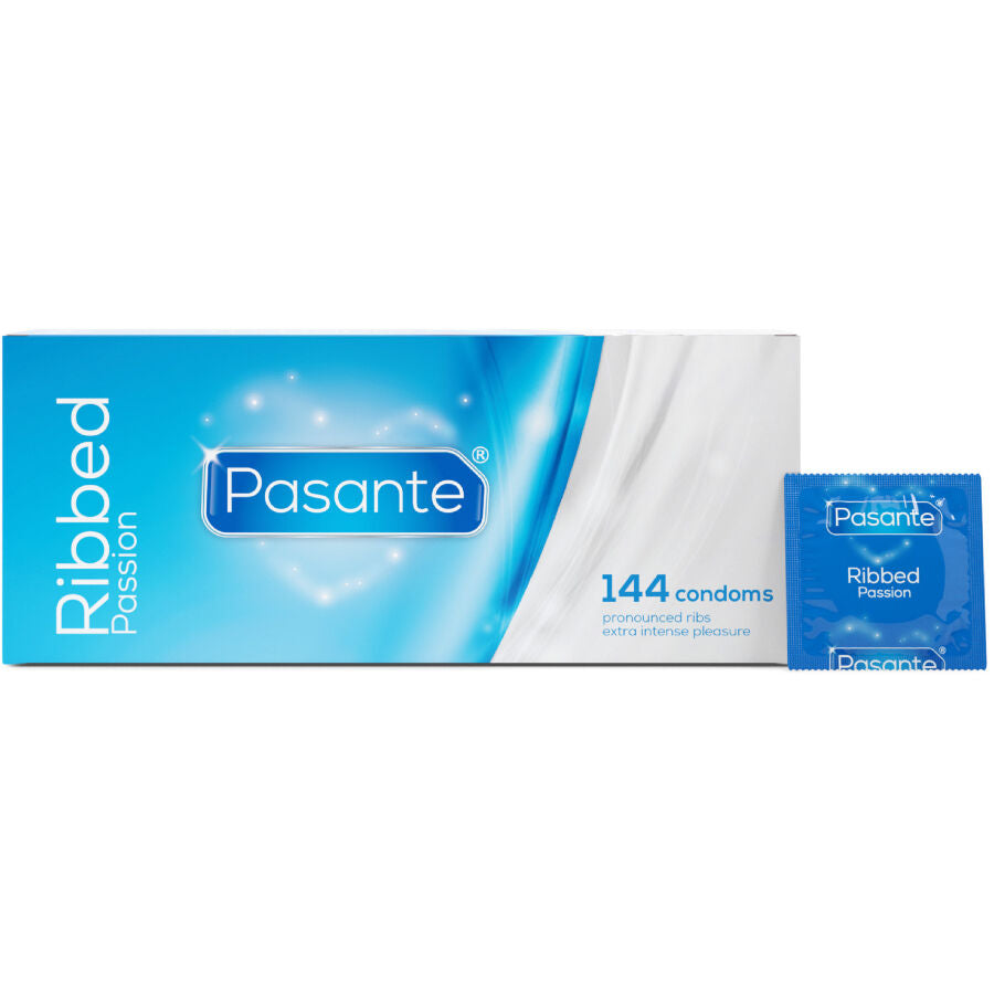 Preservativi Ribs Pasante Ribbed Passion — 144 Unità