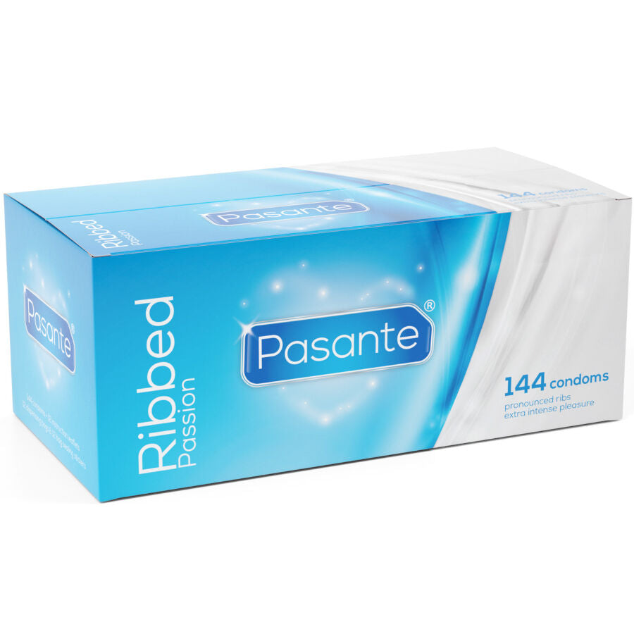 Preservativi Ribs Pasante Ribbed Passion — 144 Unità