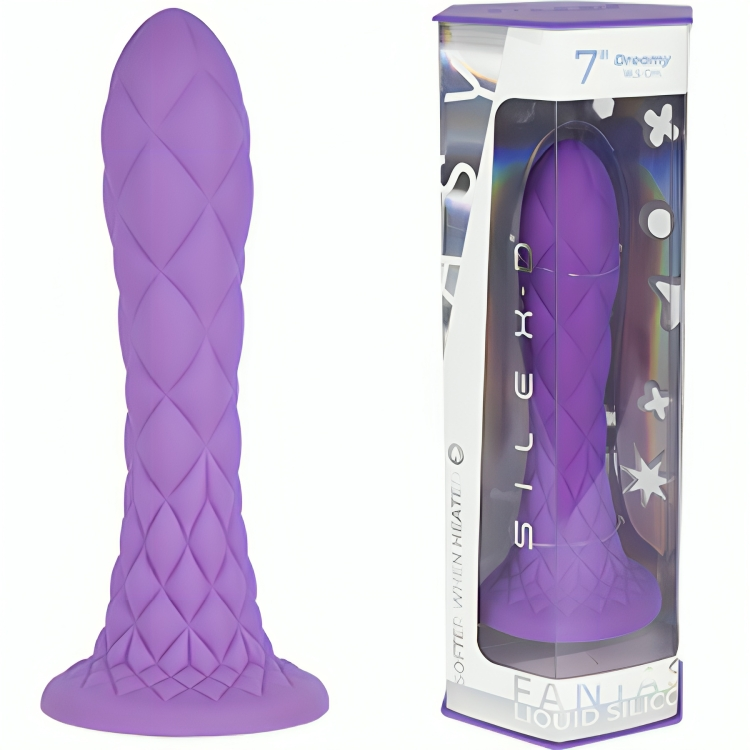 Dildo SILEXD Fantasy Dreamy Termoreattivo Viola — 18,5 cm