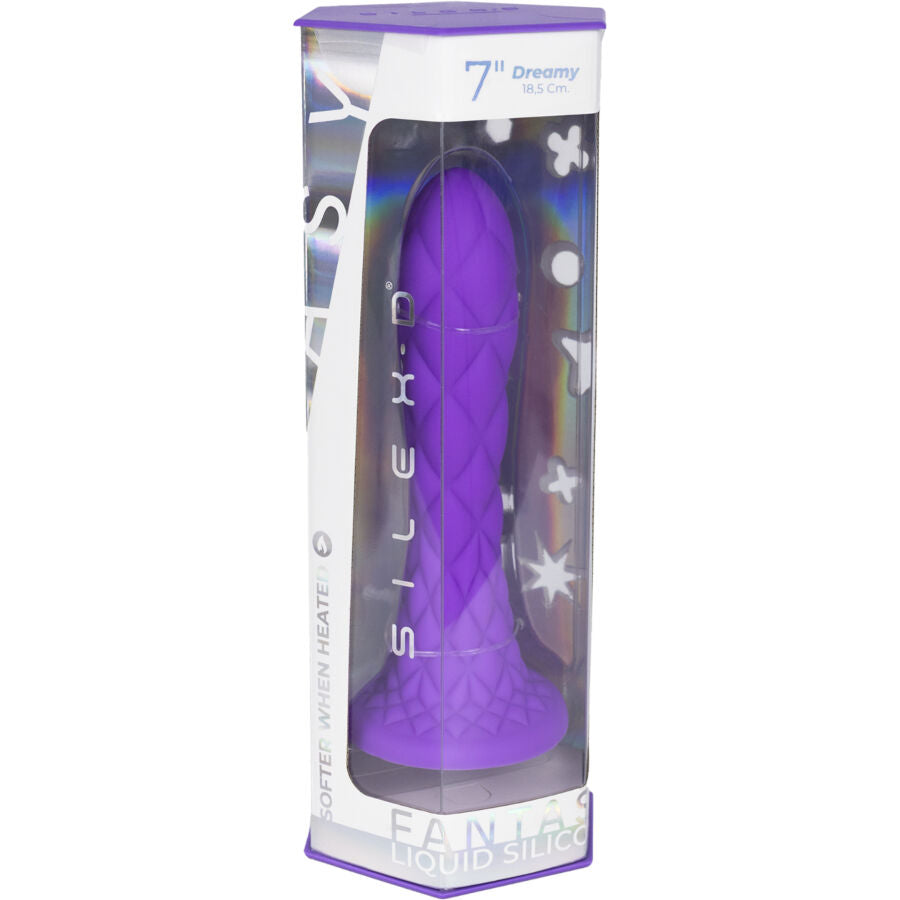 Dildo SILEXD Fantasy Dreamy Termoreattivo Viola — 18,5 cm