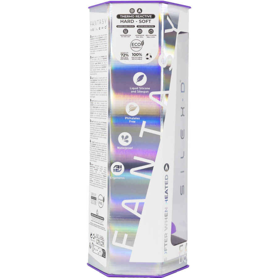 Dildo SILEXD Fantasy Dreamy Termoreattivo Viola — 18,5 cm