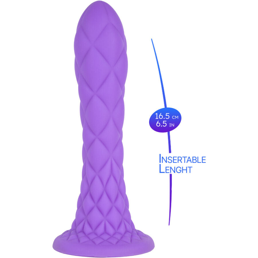 Dildo SILEXD Fantasy Dreamy Termoreattivo Viola — 18,5 cm