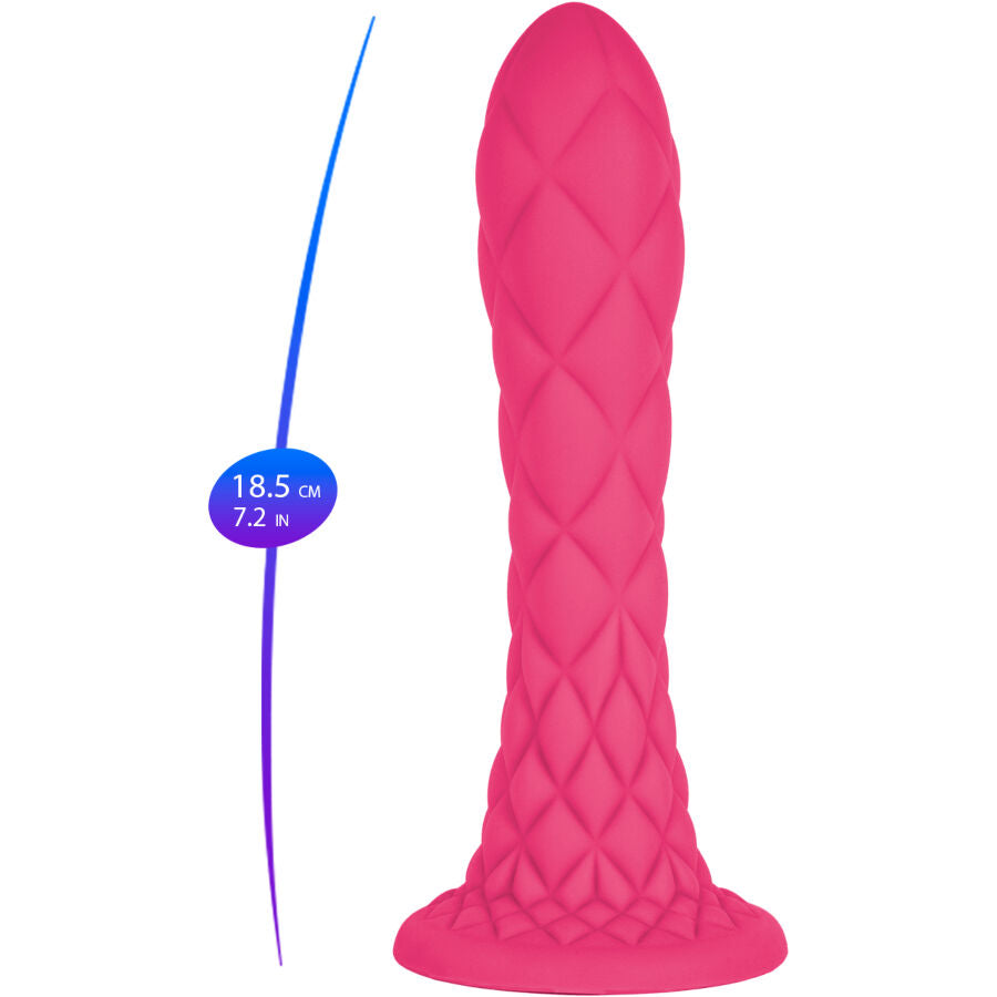 Dildo Silexd Dreamy Fantasy Silicone Termoreattivo Fucsia — 18.5 cm