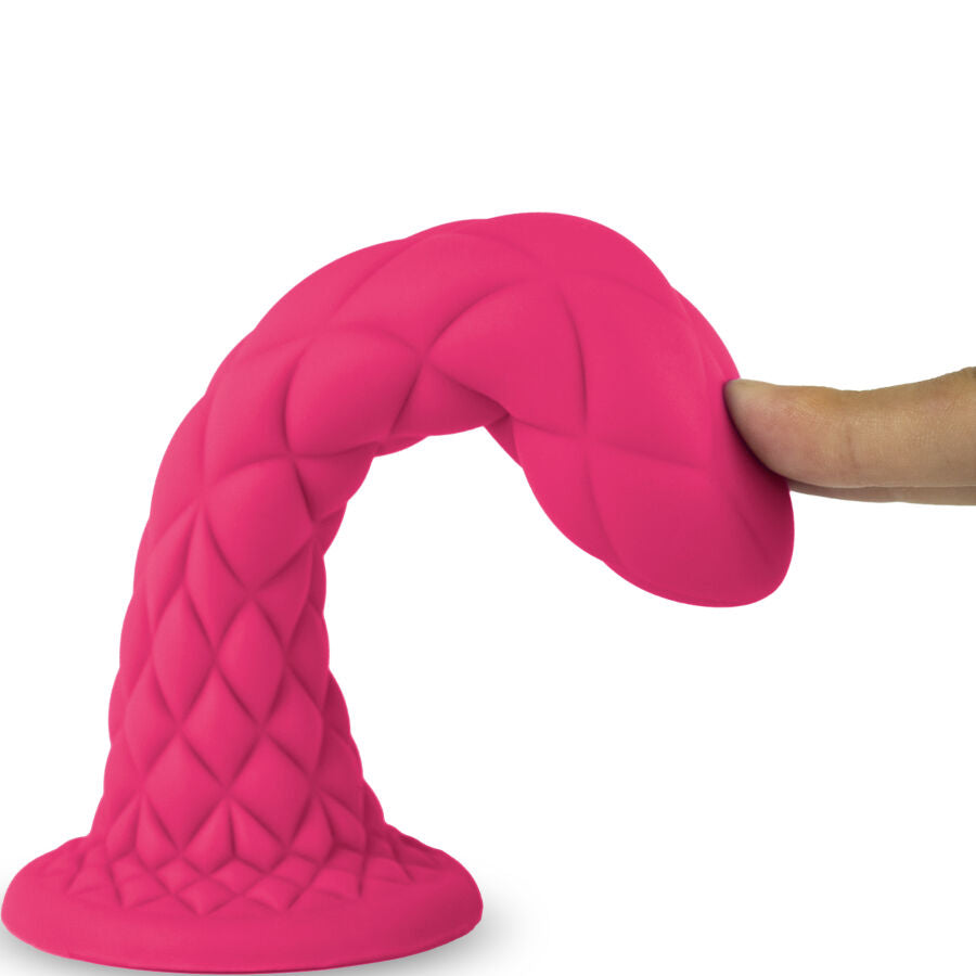 Dildo Silexd Dreamy Fantasy Silicone Termoreattivo Fucsia — 18.5 cm