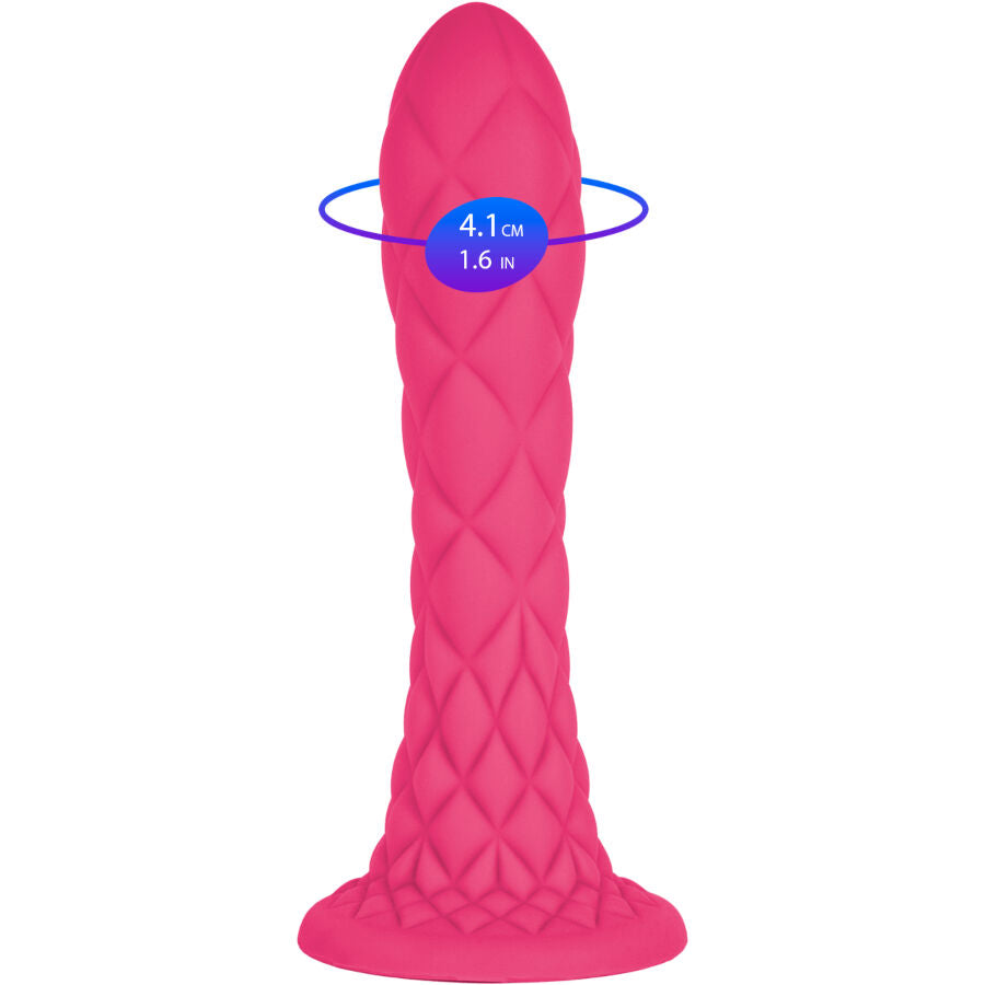 Dildo Silexd Dreamy Fantasy Silicone Termoreattivo Fucsia — 18.5 cm
