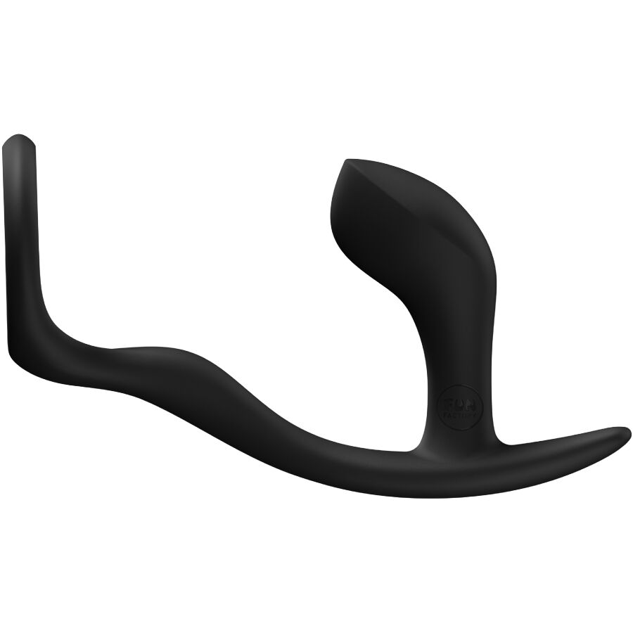 Plug Anale con Anello Fallico Fun Factory Bootie Ring — Nero