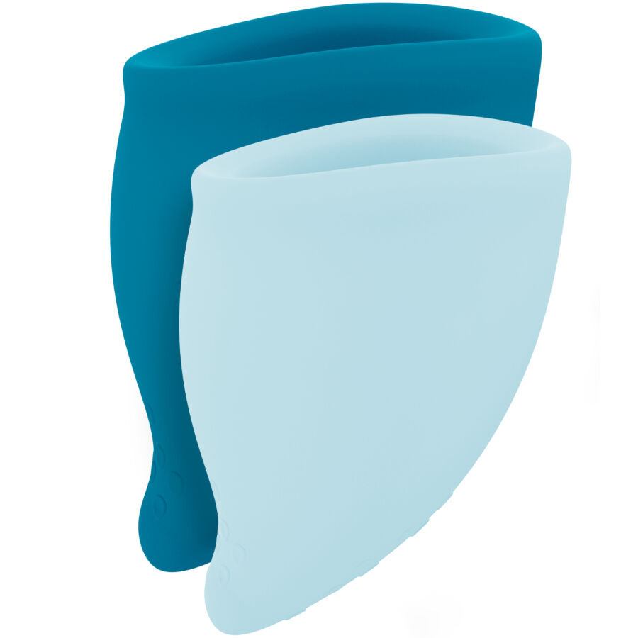 Kit Coppetta Mestruale Fun Factory Fun Cup — Silicone, Turchese